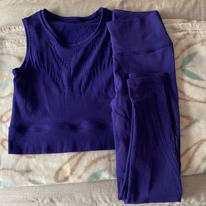 Matching Leggings and Crop Top Set